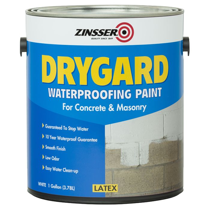 1 Gal Zinsser 272170 White Drygard Waterproofing Paint