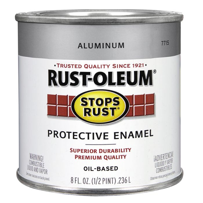 1/2 Pt Rust-Oleum 7715730 Aluminum Stops Rust Protective Enamel