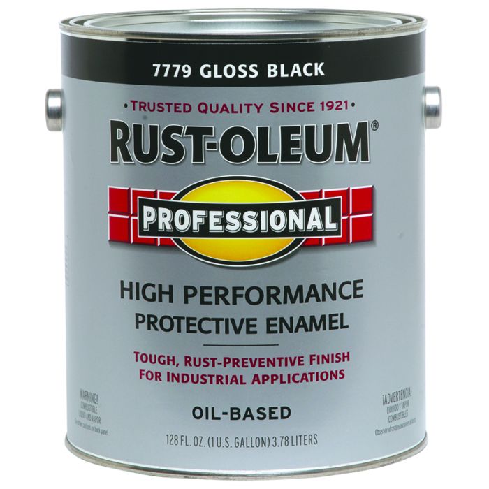 1 Gal Rust-Oleum 7779402 Black Professional Oil-Based High Performance Protective Enamel