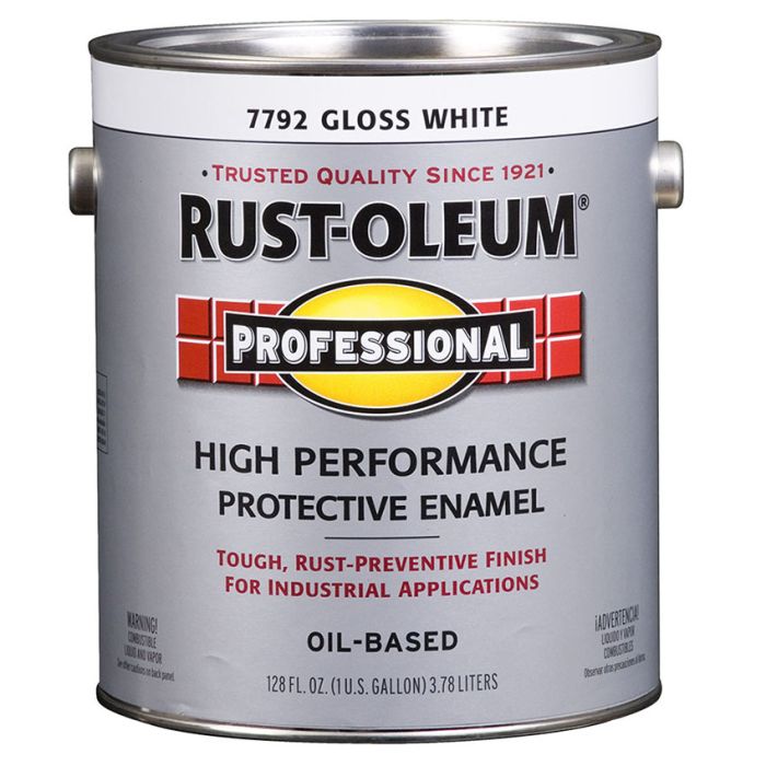 1 Gal Rust-Oleum 7792402 White Professional Oil-Based High Performance Protective Enamel