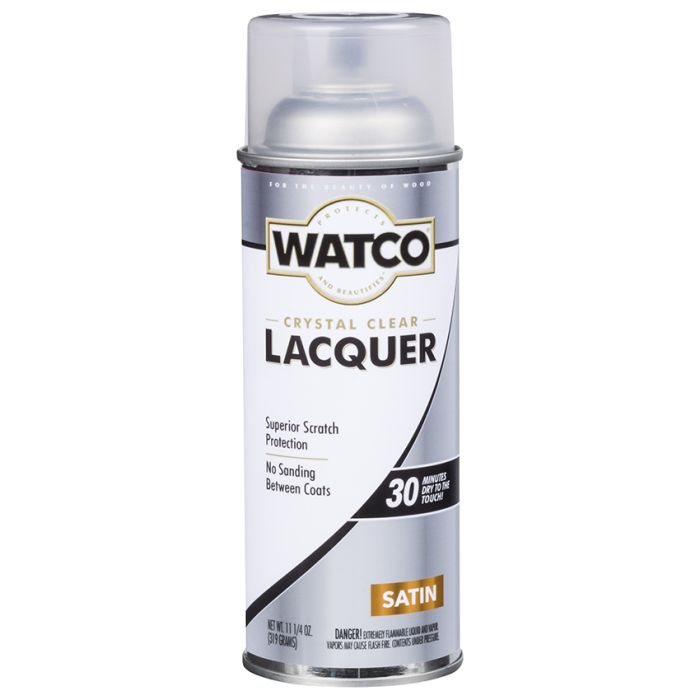 11.25 Oz Rust-Oleum 63281 Clear Watco Lacquer Spray, Satin