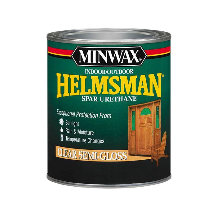 1 Qt Minwax 63210 Clear Helmsman Indoor/Outdoor Spar Urethane, Semi-Gloss