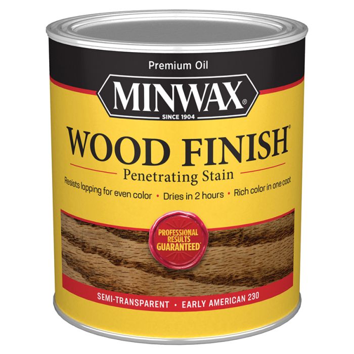 1 Qt Minwax 70008 Early American Wood Finish Oil-Based Wood Stain