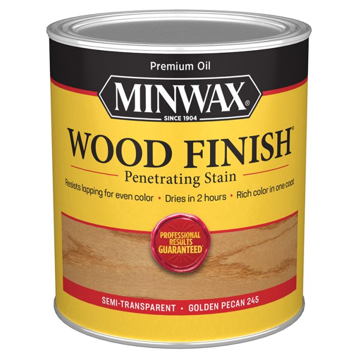 1 Qt Minwax 70041 Golden Pecan Wood Finish Oil-Based Wood Stain