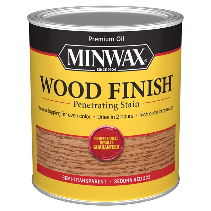 1 Qt Minwax 70043 Sedona Red Wood Finish Oil-Based Wood Stain