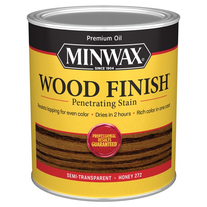 1 Qt Minwax 272 Honey Wood Finish Oil-Based Wood Stain