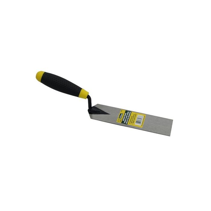 8" x 2" Hyde 35938US Margin Trowel Masonry Trowel, Rubberized Grip