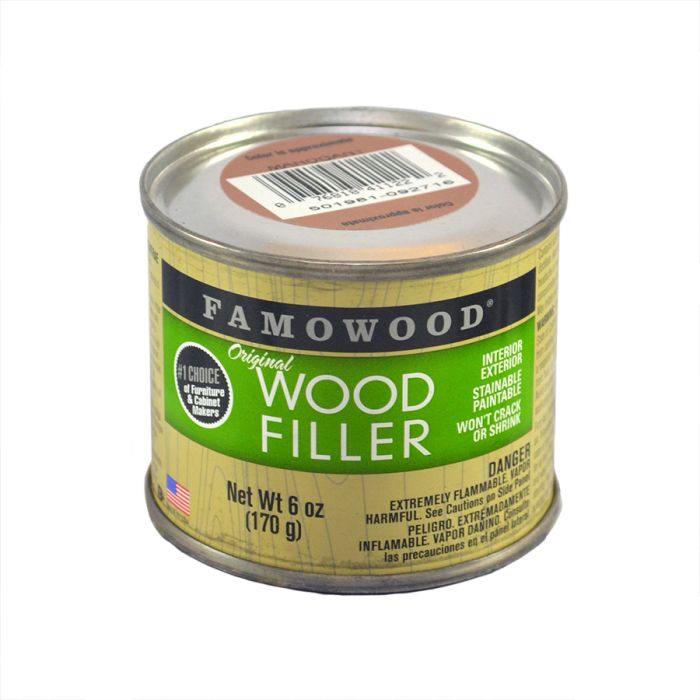 6 Oz Eclectic 36141122 Mahogany Famowood Solvent Based Original Wood Filler