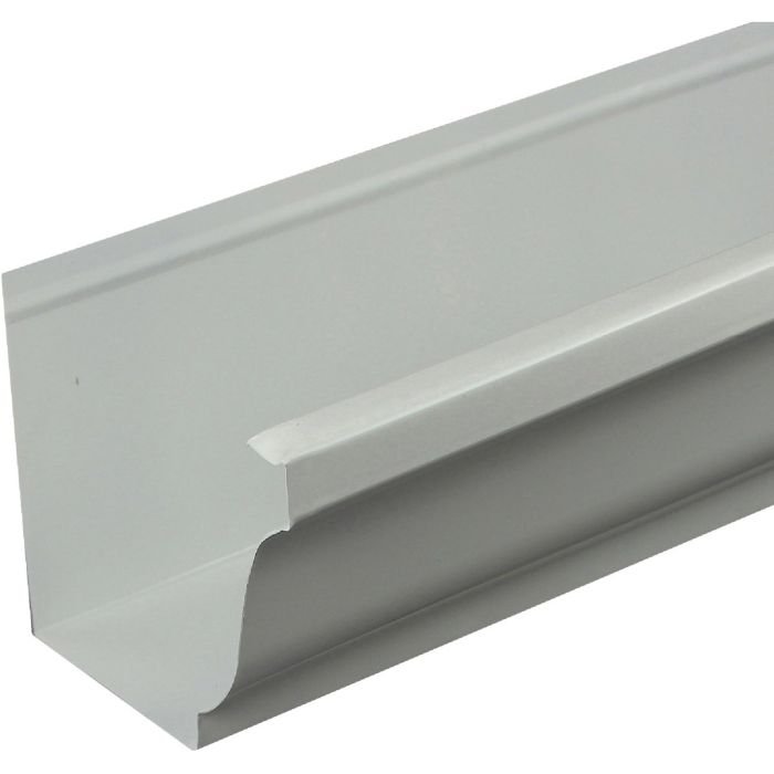 Spectra Metals 5 In. x 10 Ft. K-Style White High Tensile Aluminum Gutter