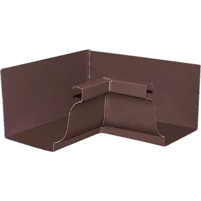 Amerimax 5 In. Galvanized Brown Mitre Gutter Inside Corner