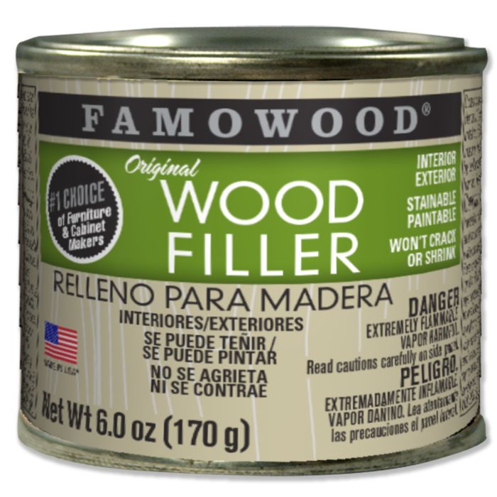 6 Oz Eclectic 36141102 Ash Famowood Solvent Based Original Wood Filler