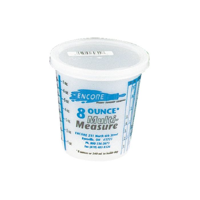 8 Oz Encore 1000873 Mix 'N Measure Solvent Resistant Container