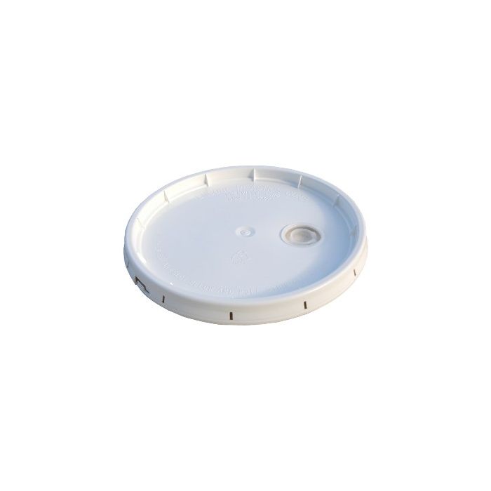 5 Gal Encore 1046661 White Encore Plastics Tear-Strip Lid w/ Tint Plug Fits 3.5 5 & 6 Gallon Pails