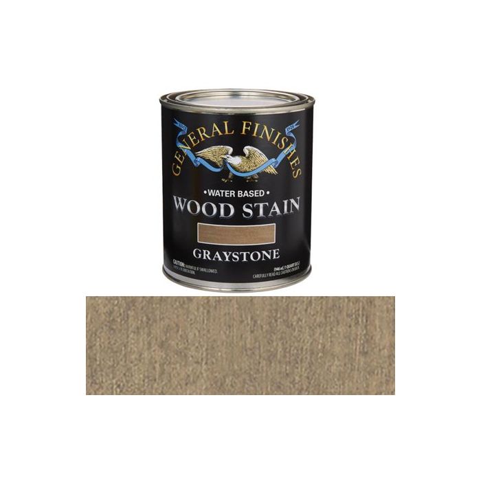 1 Qt General Finishes WQQT Graystone Wood Stain Water-Based Penetrating Stain