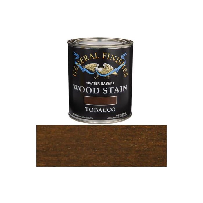 1 Pt General Finishes WTPT Tobacco Wood Stain Water-Based Penetrating Stain