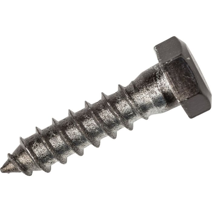 3/8" X 1-1/2" Black Lag Bolt 4pk