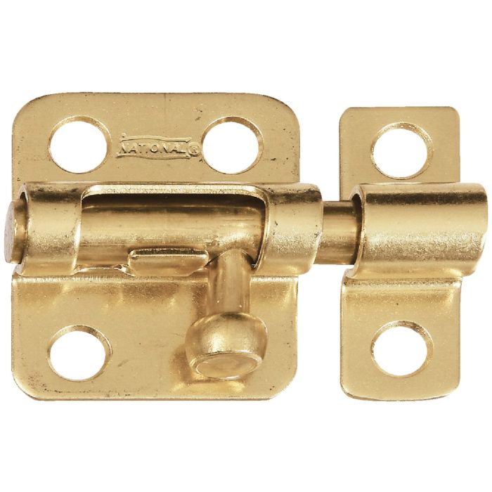 National 2 In. Solid Brass Door Barrel Bolt