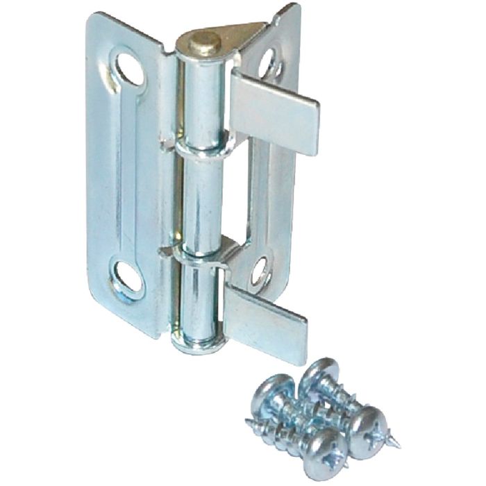 Johnson Hardware Silver/Zinc Hinge (2-Count)