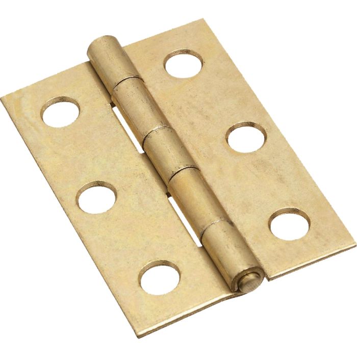 National 2-1/2 In. Brass Tight-Pin Narrow Hinge (2 Count)