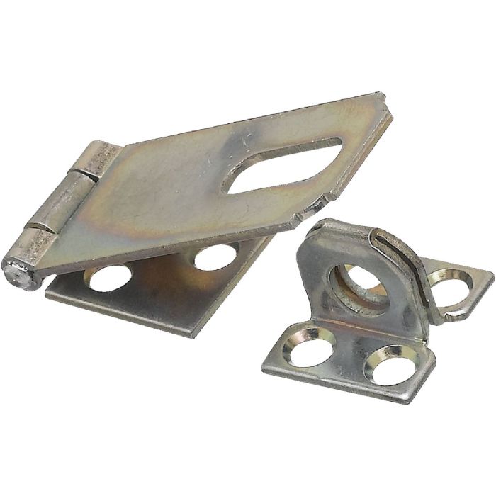 National 2-1/2 In. Zinc Non-Swivel Safety Hasp