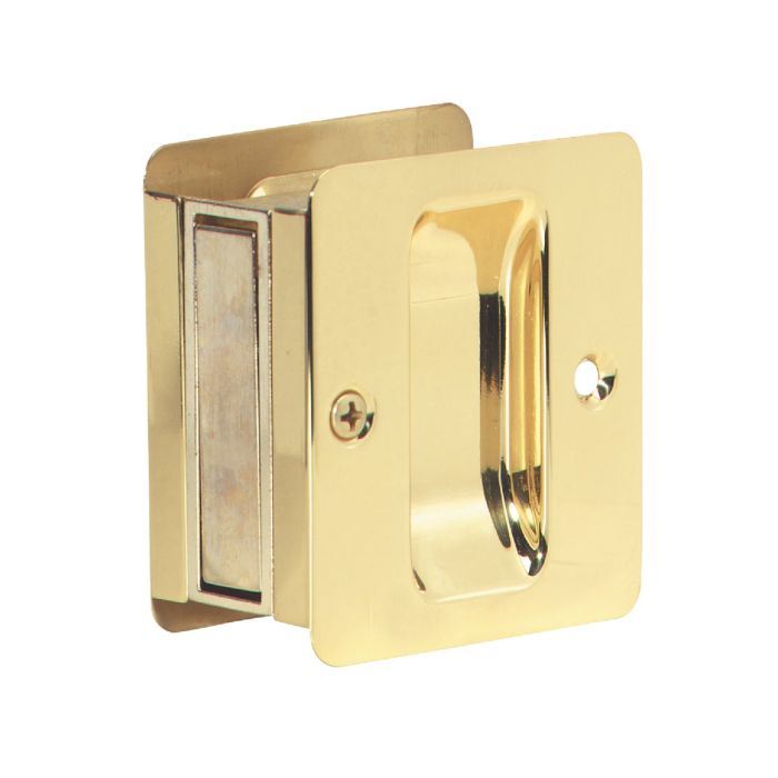 Pocket Door Latch Pull Brass