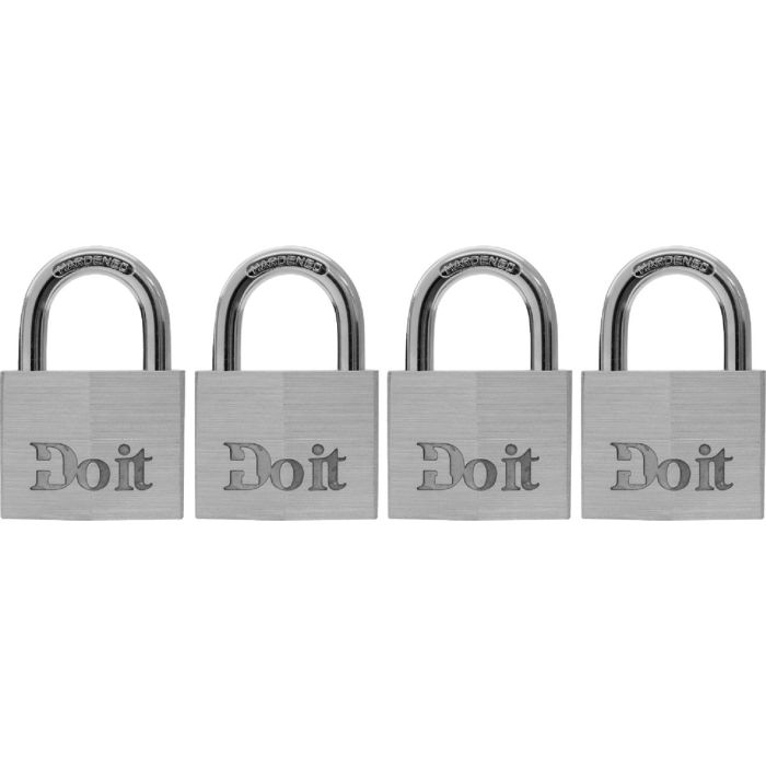 Do it 1-1/2 In. Aluminum Keyed Padlock (4-Pack)