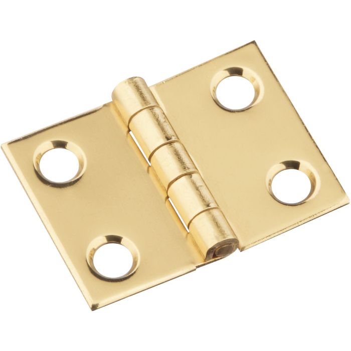 National 3/4 In. x 1 In. Brass Medium Decorative Hinge (2-Pack)