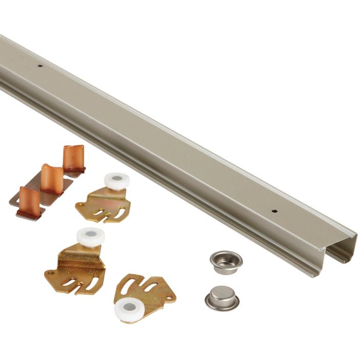 Johnson 60 In. Steel Bypass Door Hardware Set