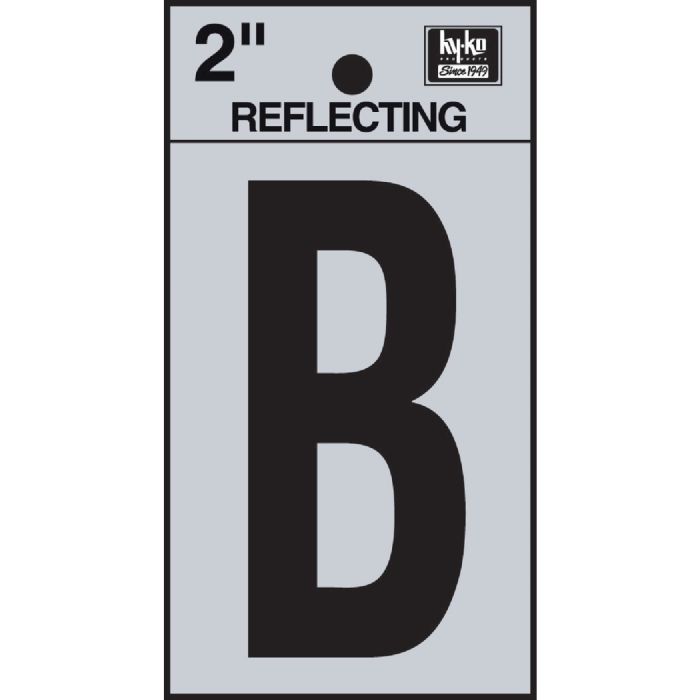 2" Reflect Letter B