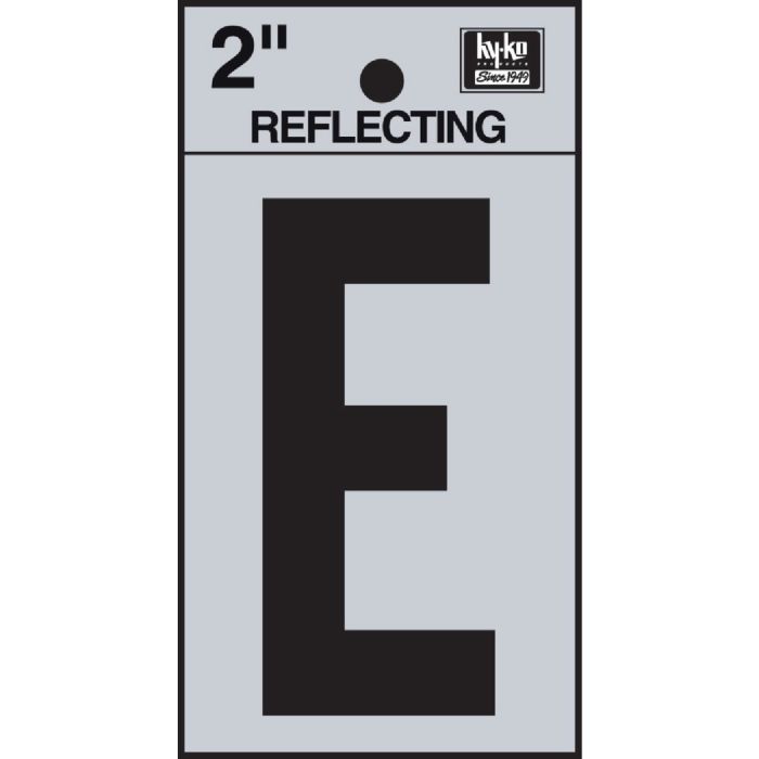 2" Reflect Letter E