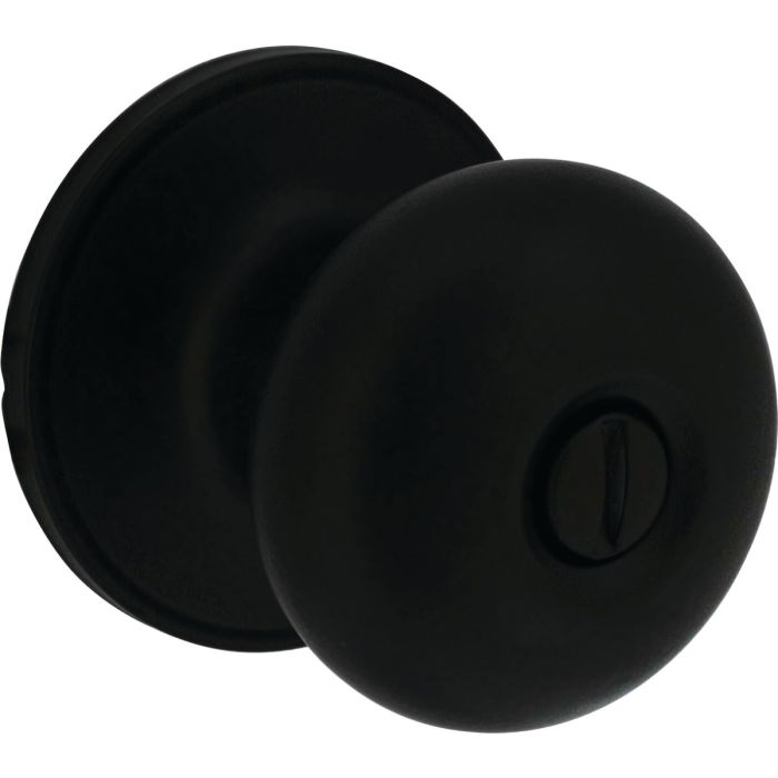 Steel Pro Matte Black 1/2 Round Privacy Knob