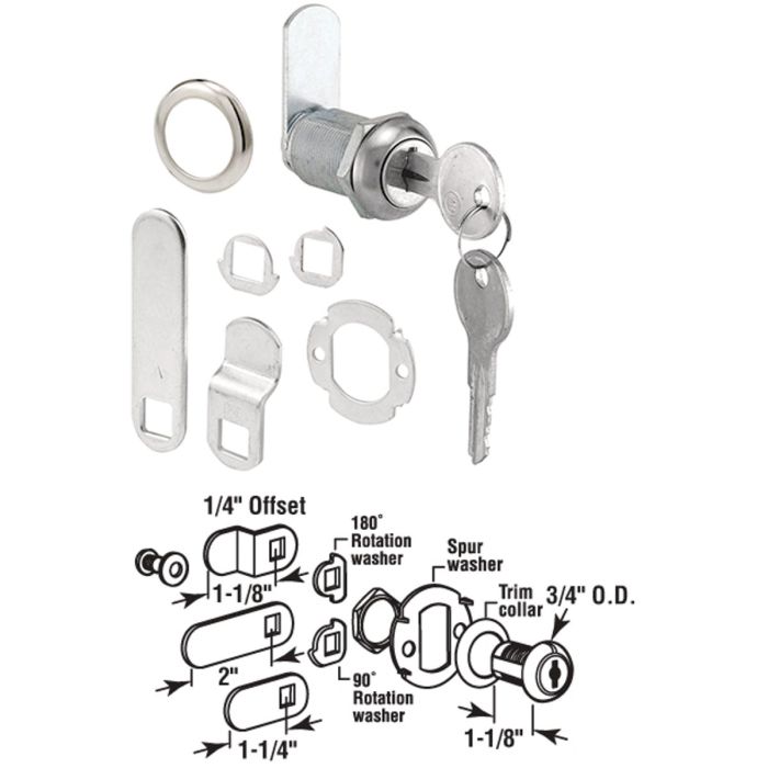 13/16" Door/Drawer Lock