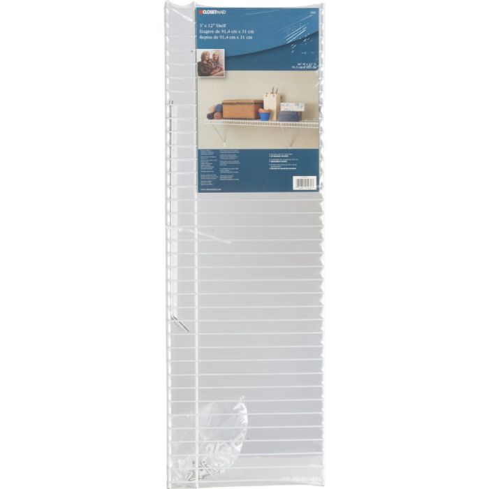 ClosetMaid 3 Ft. W. x 12 In. D Ventilated Shelf Kit, White