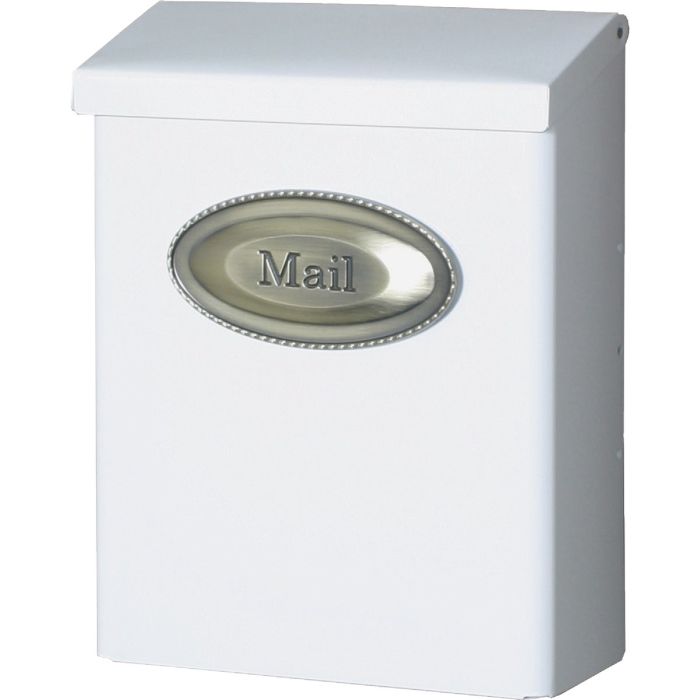 White Vertical Mailbox