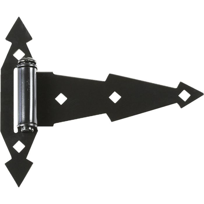 7" Ornamental T Hinge Blk