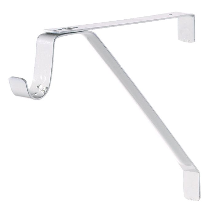 John Sterling Closet-Pro 12.40 In. H. x 12.40 In. D. Adjustable Closet Shelf & Rod Bracket, White