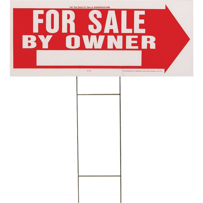 Hy-Ko Corrugated Plastic Sign, For Sale By Owner