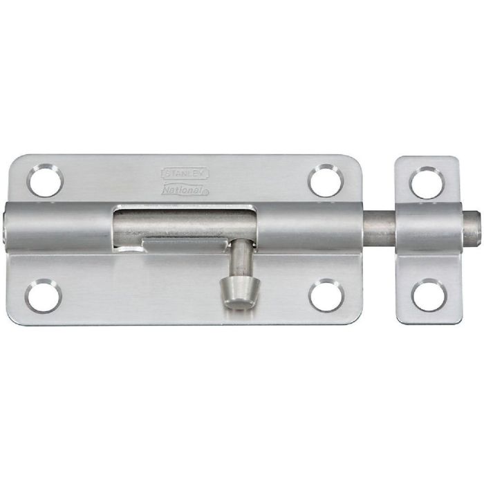 National 434 4 In. Stainless Steel Door Barrel Bolt