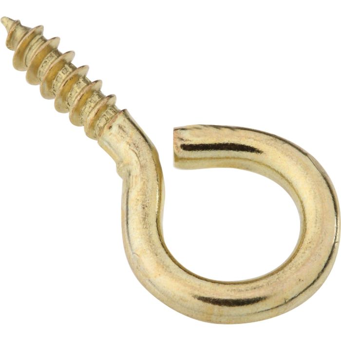 National #10 Brass Large Screw Eye (4 Ct.)