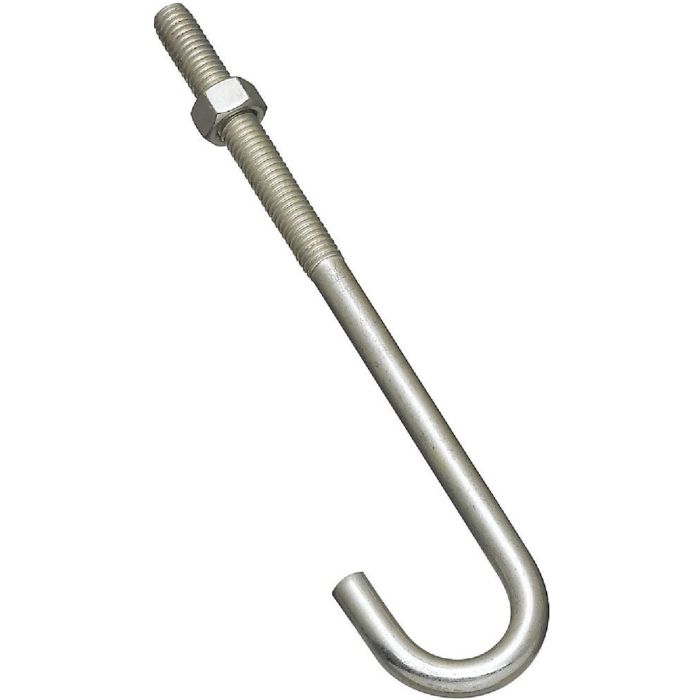 J Bolt Zinc 3/8" X 7"