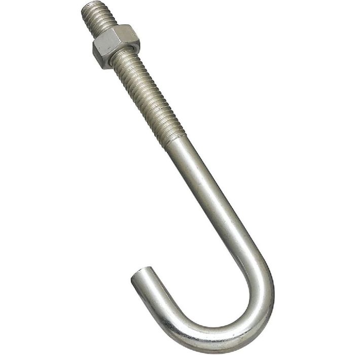 J Bolt Zinc 3/8" X 5"