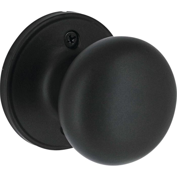 Steel Pro Matte Black CP 1/2 Round Dummy Lock