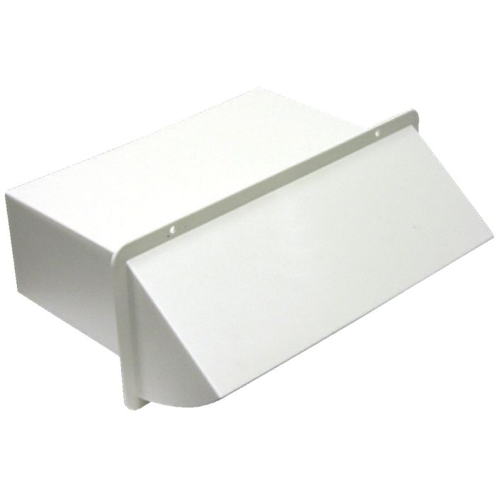 10"Wht Wall Cap W/Damper