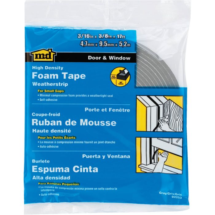 3/16x3/8x17' Clsd Foam Tape