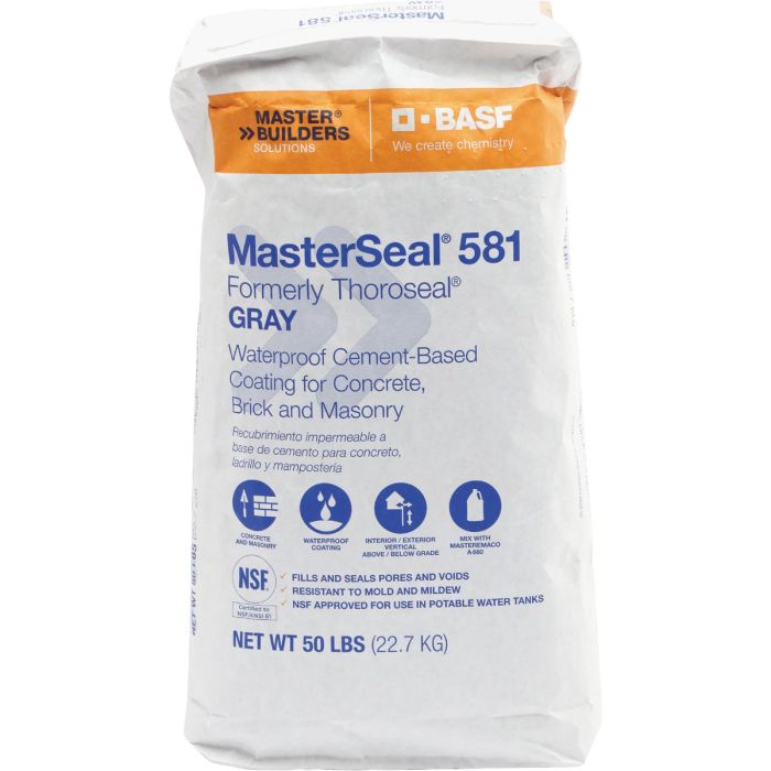 MasterSeal 581 50 Lb. Gray Masonry Waterproofer