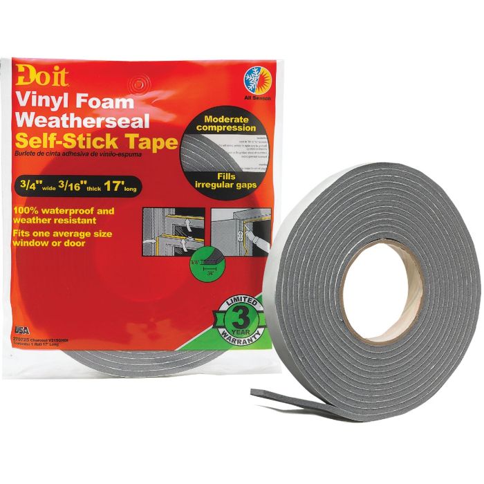 3/4x3/16x17 Vnl/Fom Tape