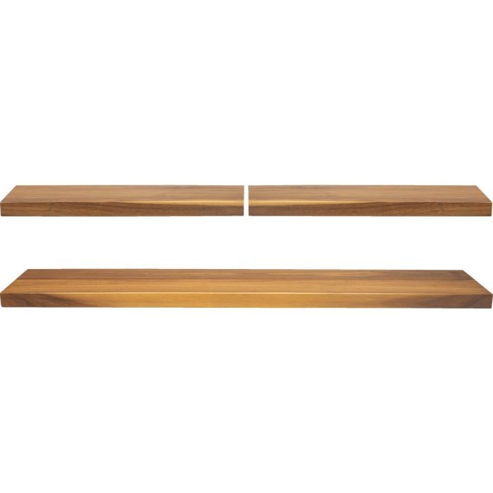 CenterPointe Acacia Wood Floating Shelves Set (3-Piece)