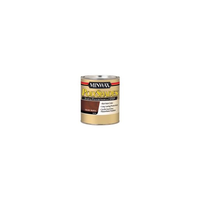 1 Qt Minwax 61330 Old Maple PolyShades Wood Stain And Polyurethane Satin