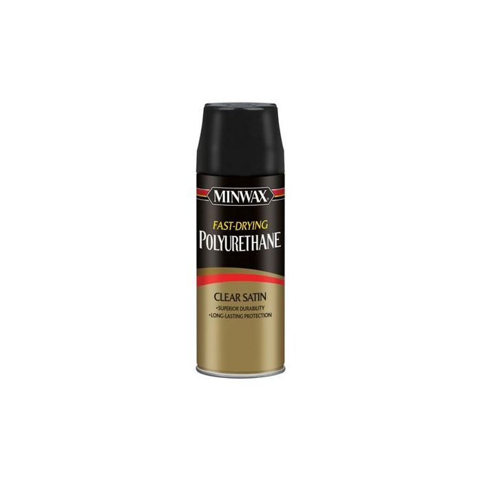 11.5 Oz Minwax 33060 Clear Fast-Drying Oil-Based Polyurethane, Warm Satin