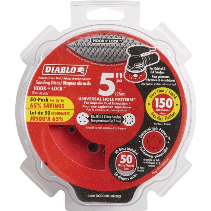 5" Disc H & L 150g 50pk